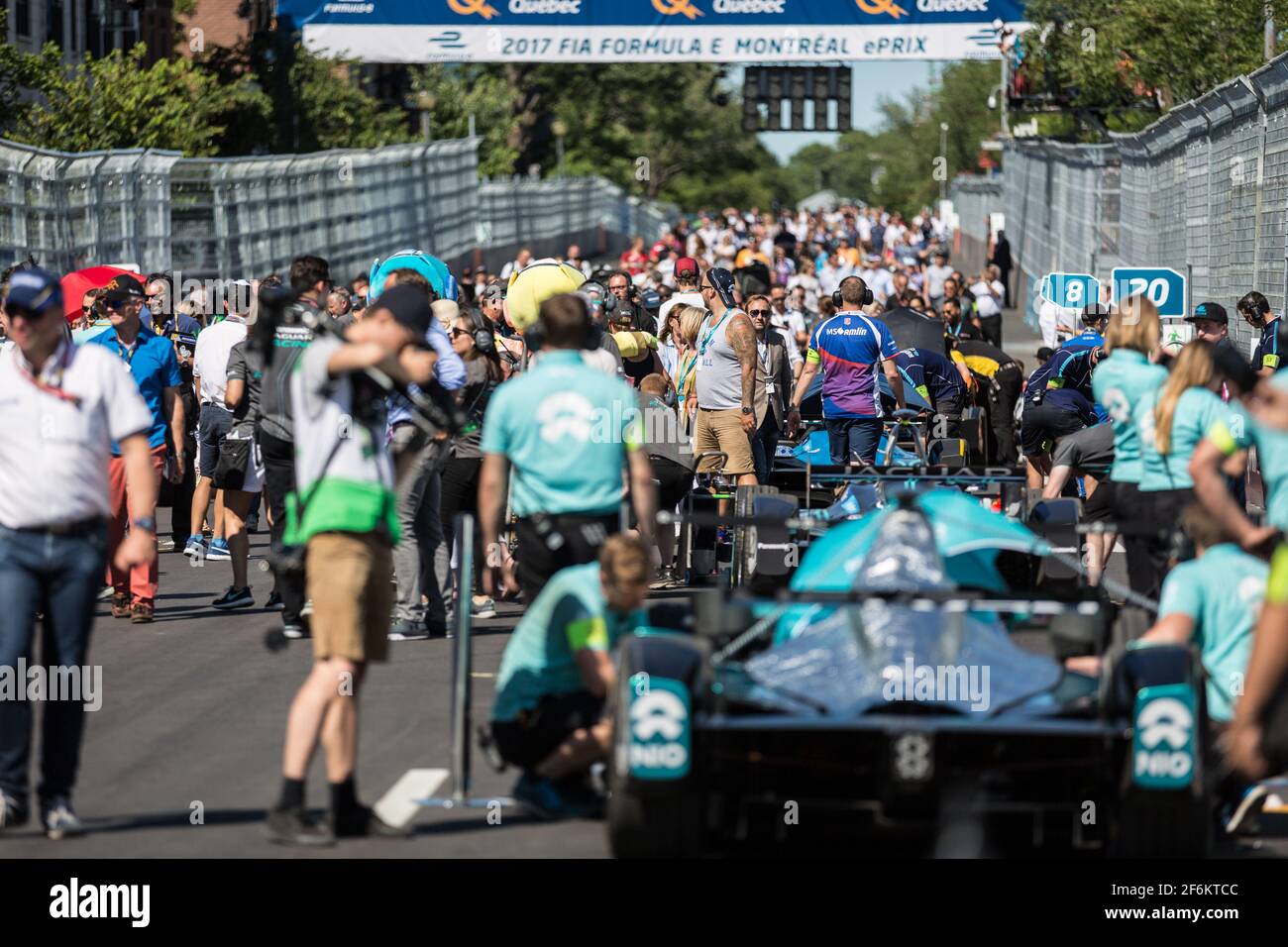 Ambiance Grille de deept starting Grid during the 2017 Formula E Championship, at Montréal, Canada from july 28 to 30 - Photo DPPI Stockfoto