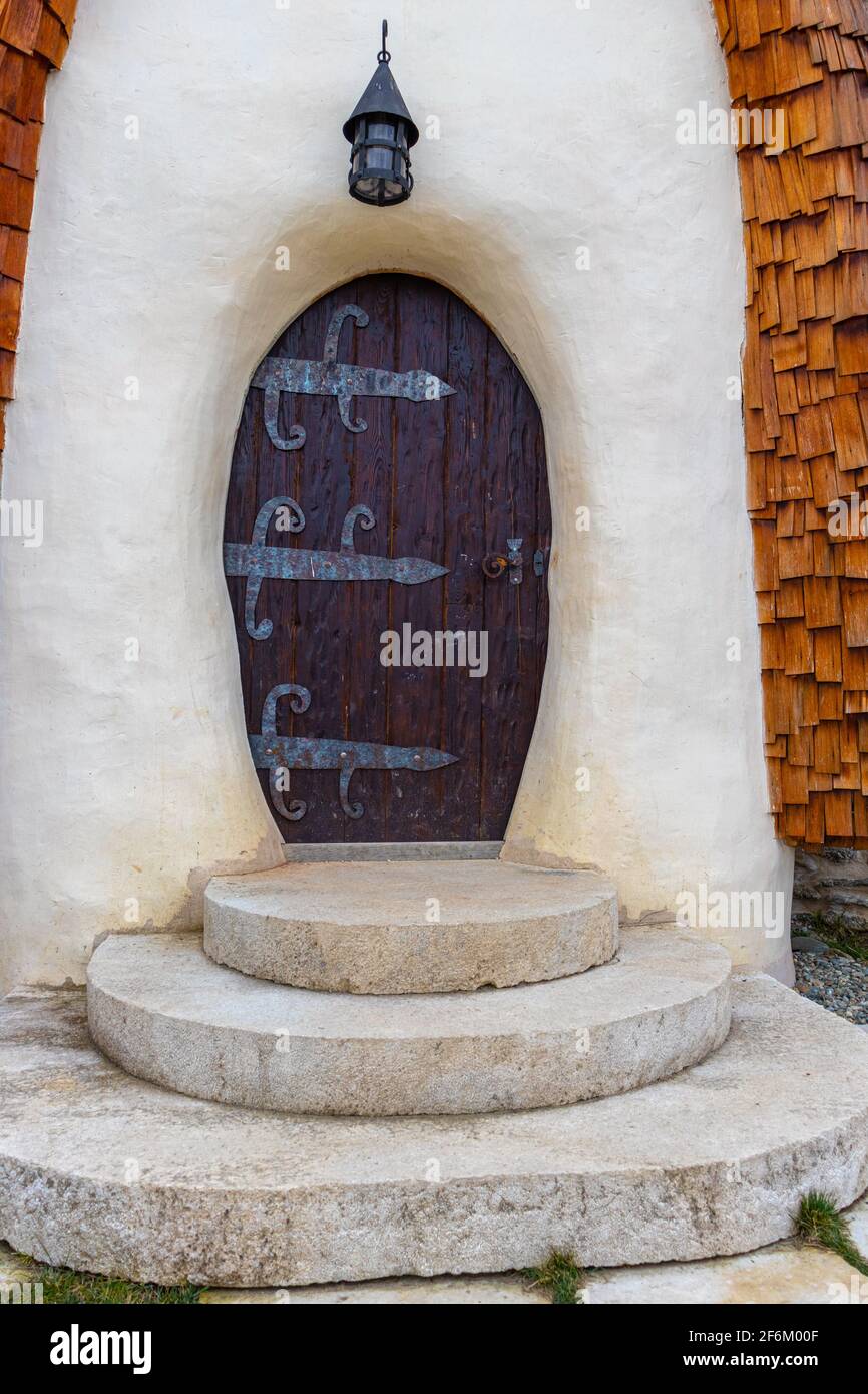 28.03.2021 Sibiu, Rumänien. Clay Castle im Tal der Feen in Sibiu County, Rumänien. Stockfoto