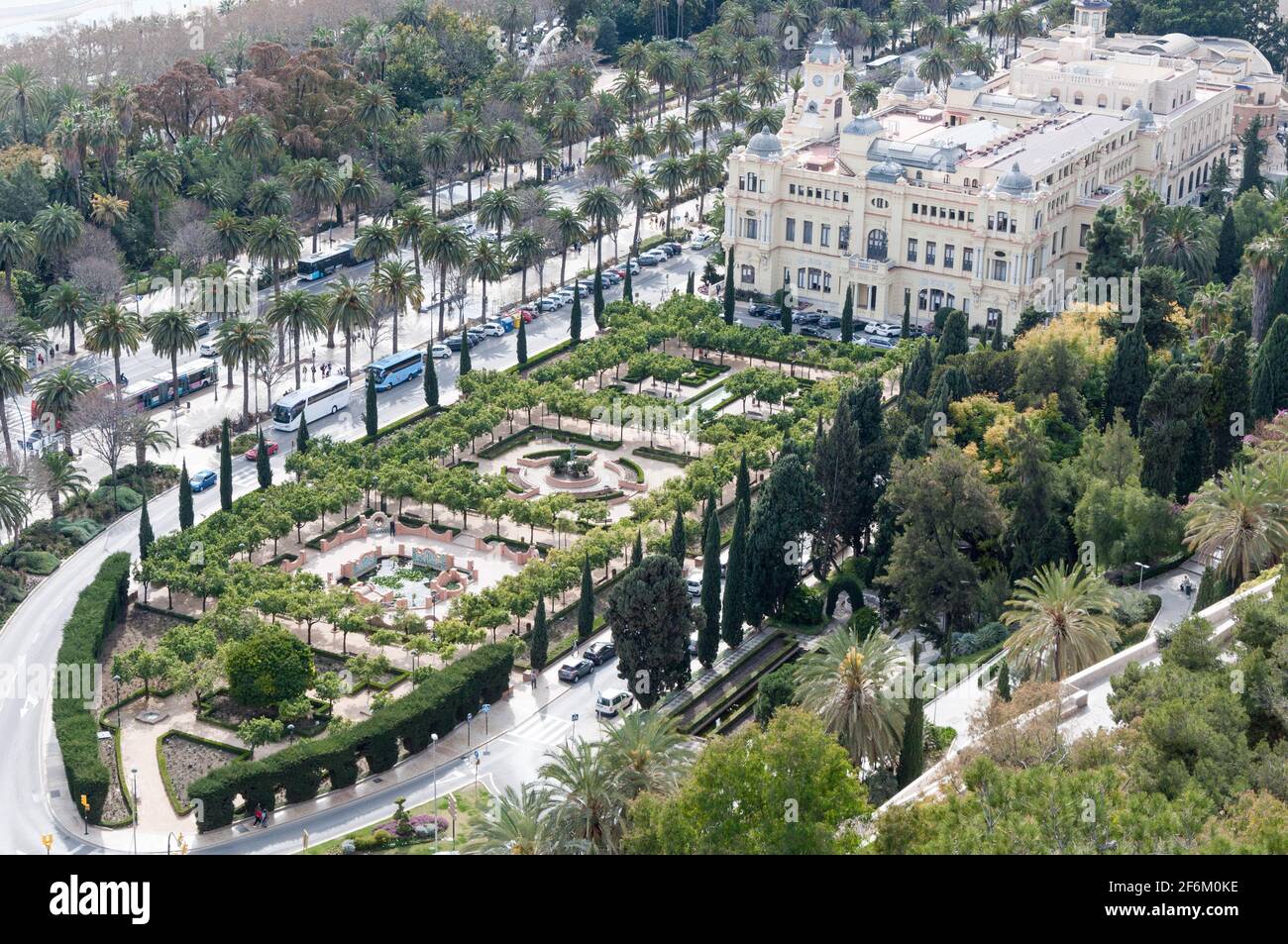 Jardines de Pedro Luis Alonso in Malaga, Spanien Stockfoto