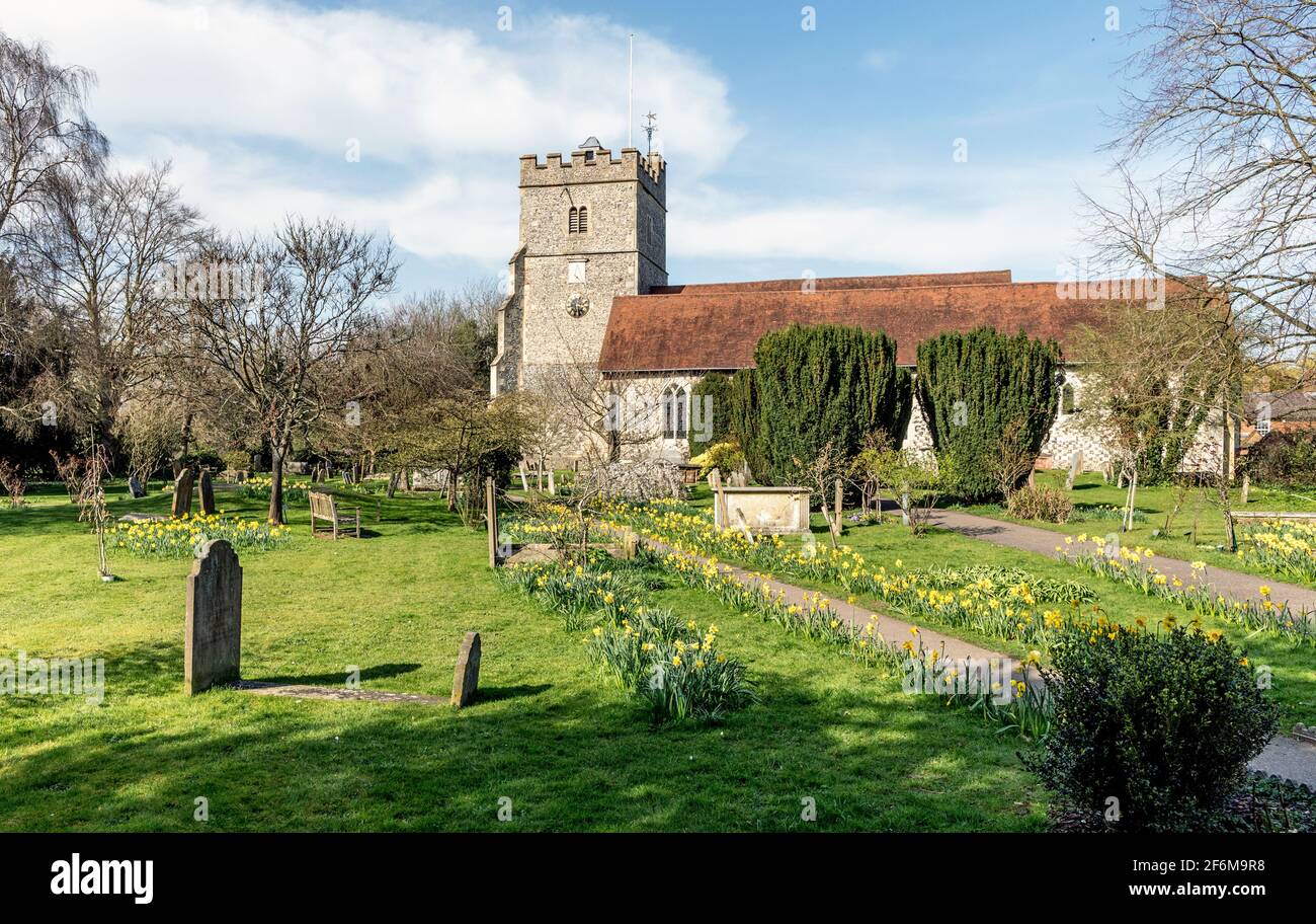 The Holy Trinity Church Cookham Bucks Großbritannien Stockfoto