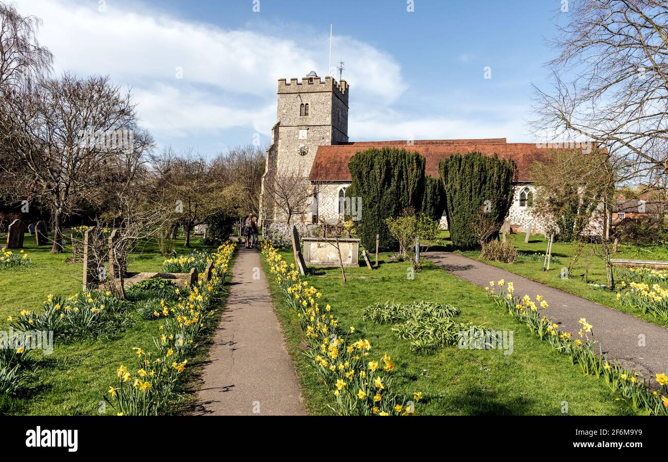 The Holy Trinity Church Cookham Bucks Großbritannien Stockfoto