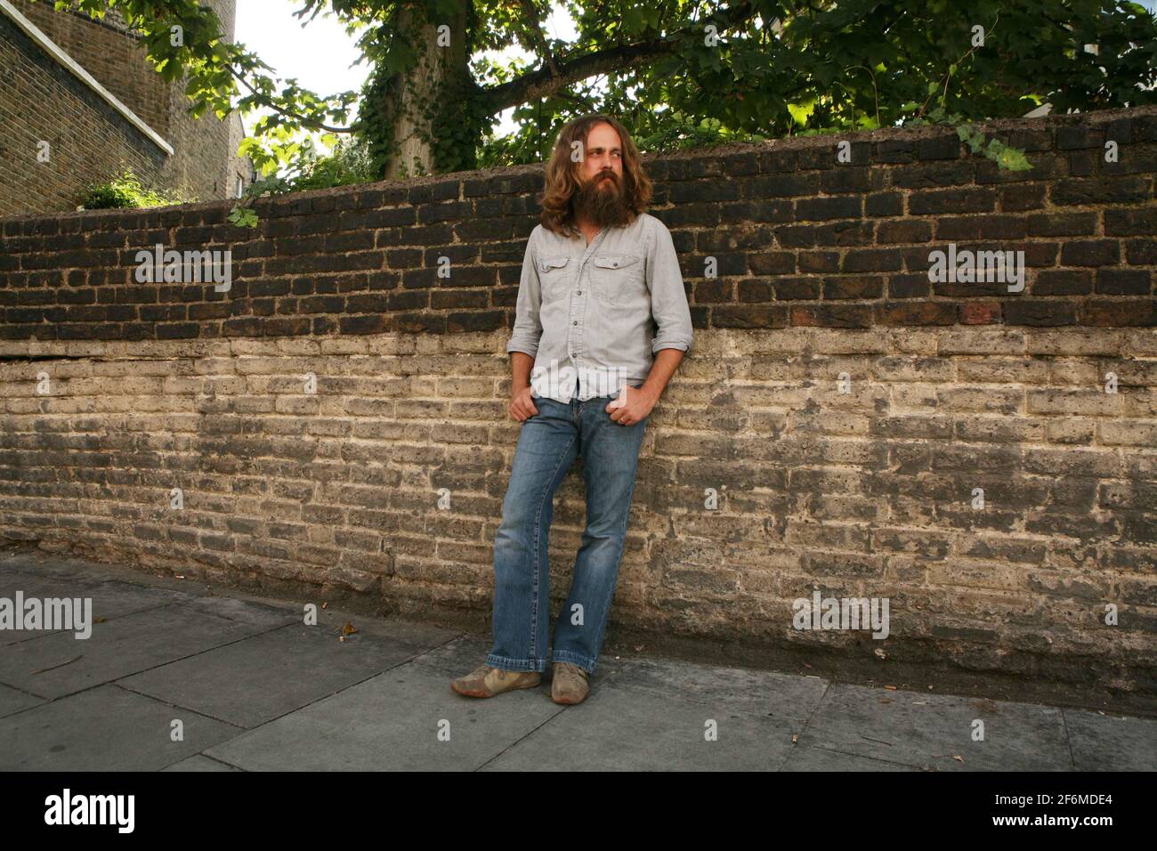 Sam Beam .... von Eisen und Wein in West London pic David Sandison Stockfoto