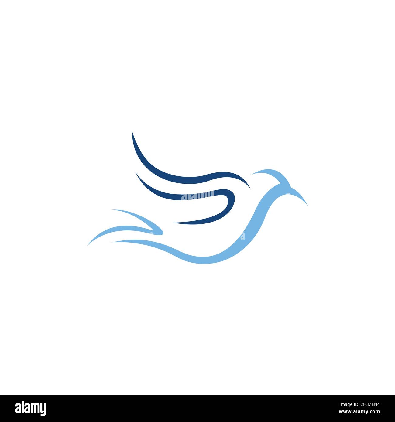 Moderne abstrakte Vogel-Logo-Design-Konzept-Vorlage, abstrakte Vogel-Logo-Konzept-Symbol-Vektor-Bild Stock Vektor