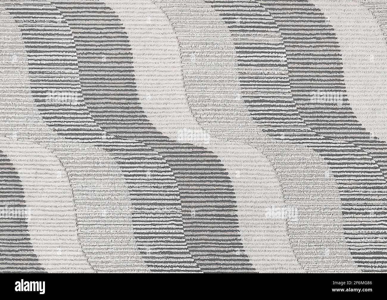 Graue Tapete Textur mit abstraktem Wellenmuster Hintergrund. Stockfoto