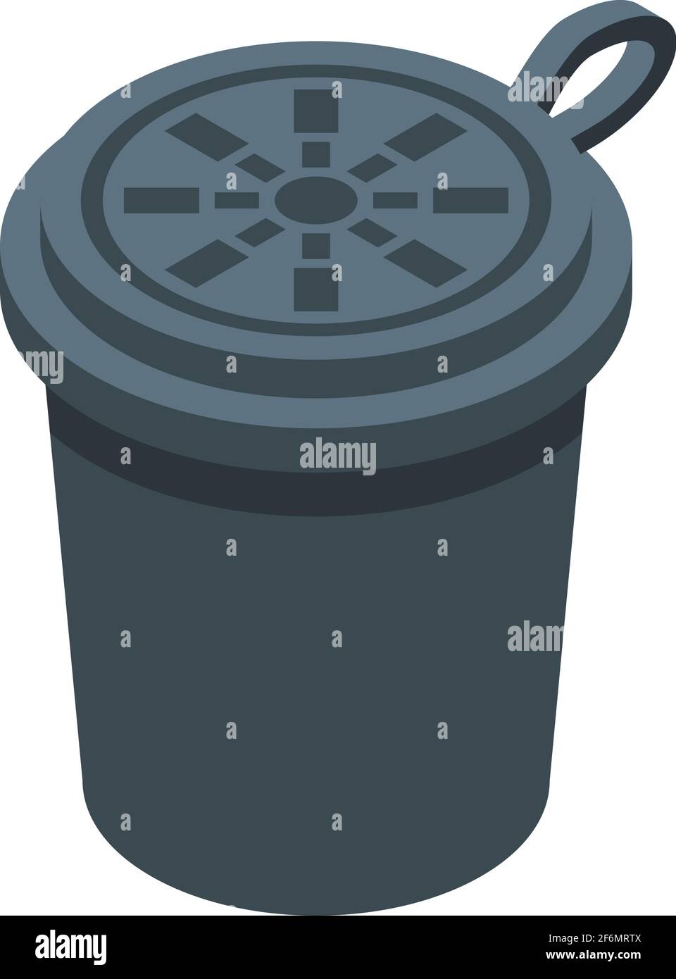 Symbol für die Espresso-Kapsel. Isometrisches Vektor-Symbol für Espresso-Kapseln für Webdesign isoliert auf weißem Hintergrund Stock Vektor