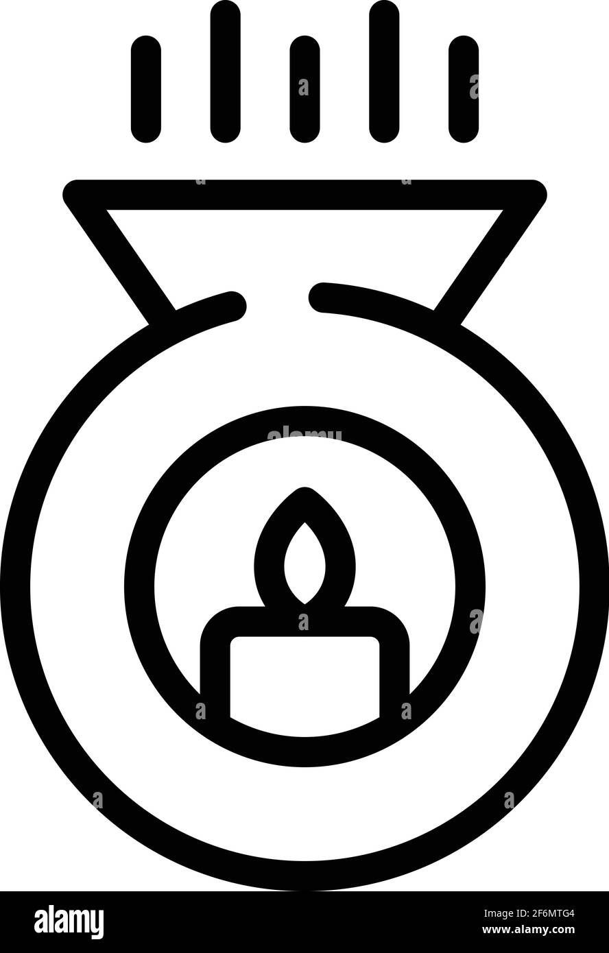 Symbol für die Energieheilung. Vektorsymbol für die Energieheilung für Webdesign auf weißem Hintergrund isoliert Stock Vektor