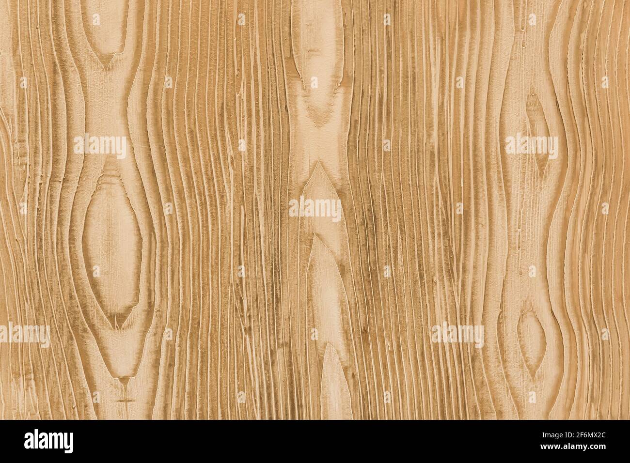 Holzstruktur, heller Tischplatten- oder Fußbodenbelag mit abstraktem Muster, Hintergrund. Stockfoto