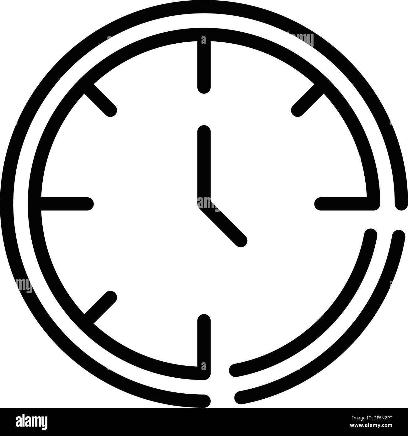 Symbol für Zeitmeditation. Umriss Zeitmeditation Vektor-Symbol für Web-Design isoliert auf weißem Hintergrund Stock Vektor