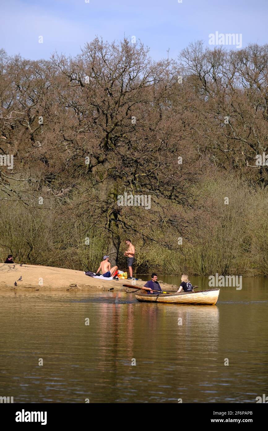 Hollow Pond, London, Vereinigtes Königreich Stockfoto