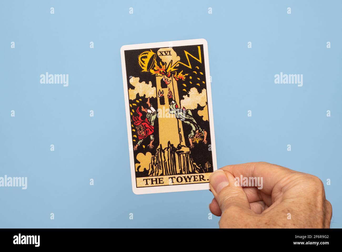 Die turm tarotkarte Stockfotos und bilder Kaufen Alamy