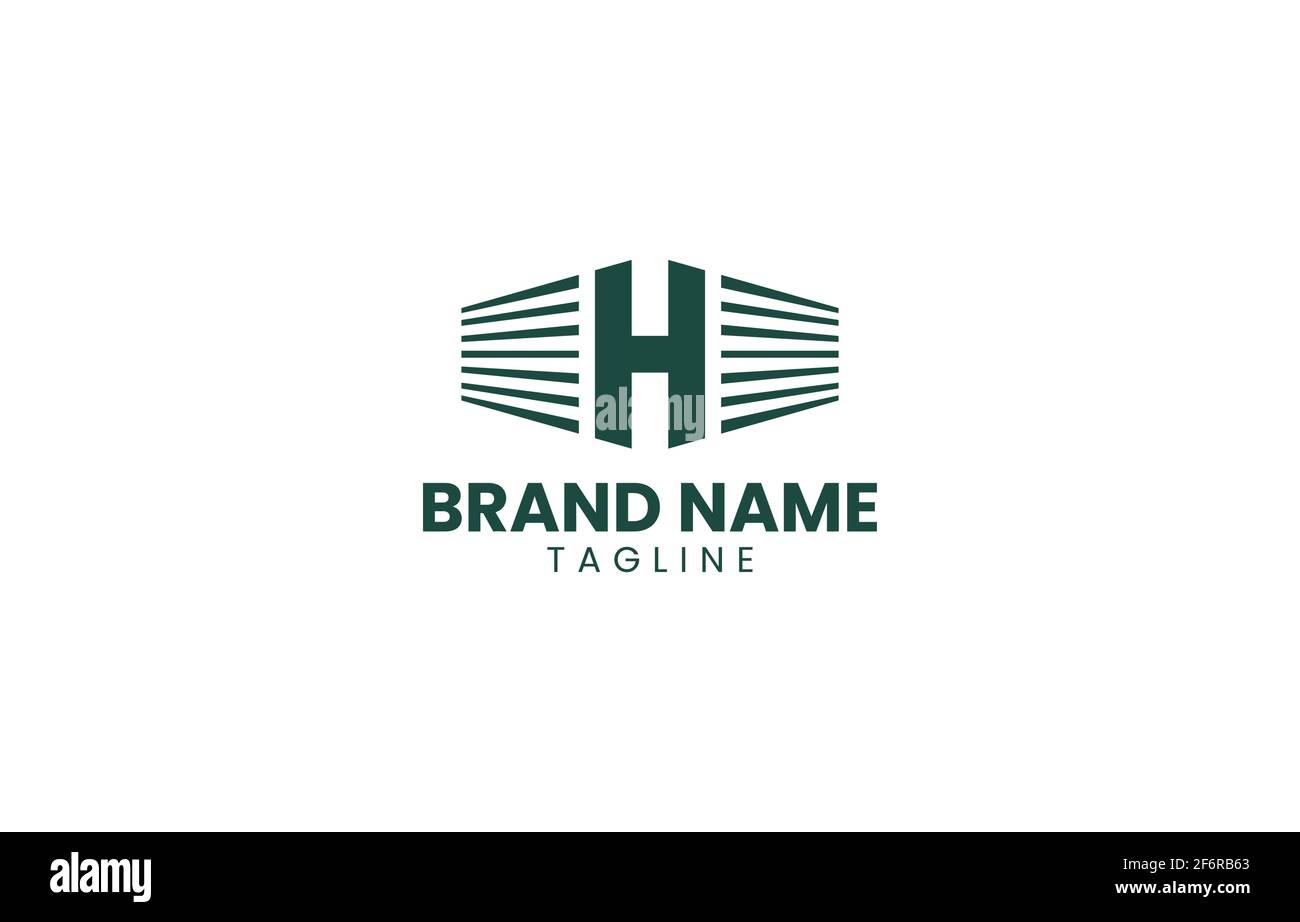 Buchstabe H Building Tower Logo Design Vektor-Vorlage geeignet für Immobilien Immobilien Business Produkt und Service Stock Vektor