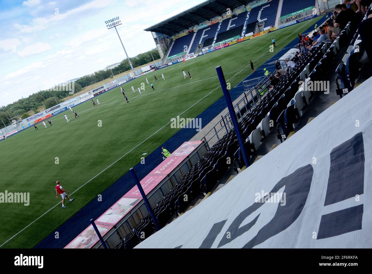 Schottisches Fußballfeld Stockfoto
