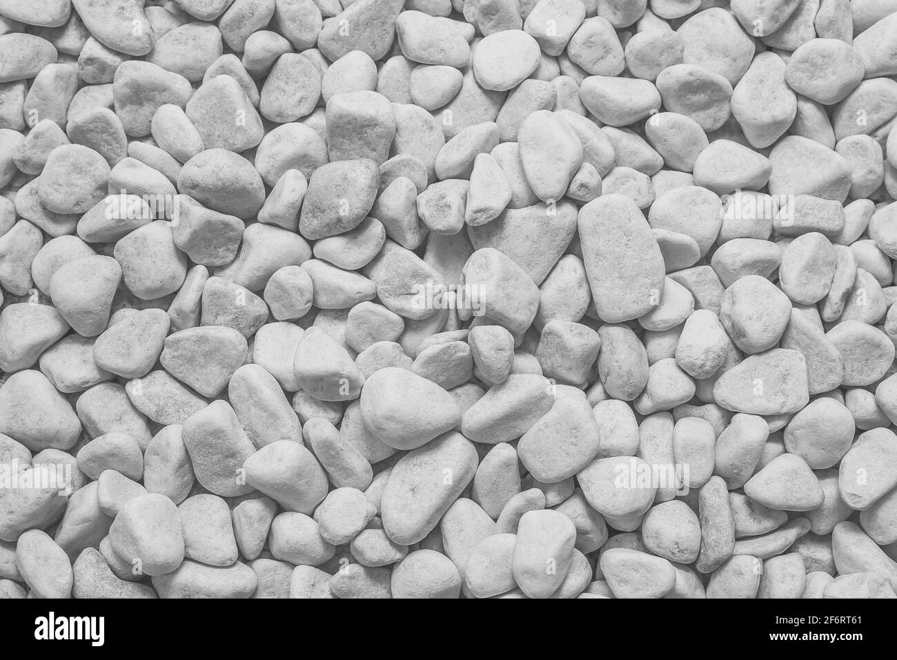 Weiß kleinen Stapel abstrakt Licht Steine Material Textur Hintergrund. Stockfoto