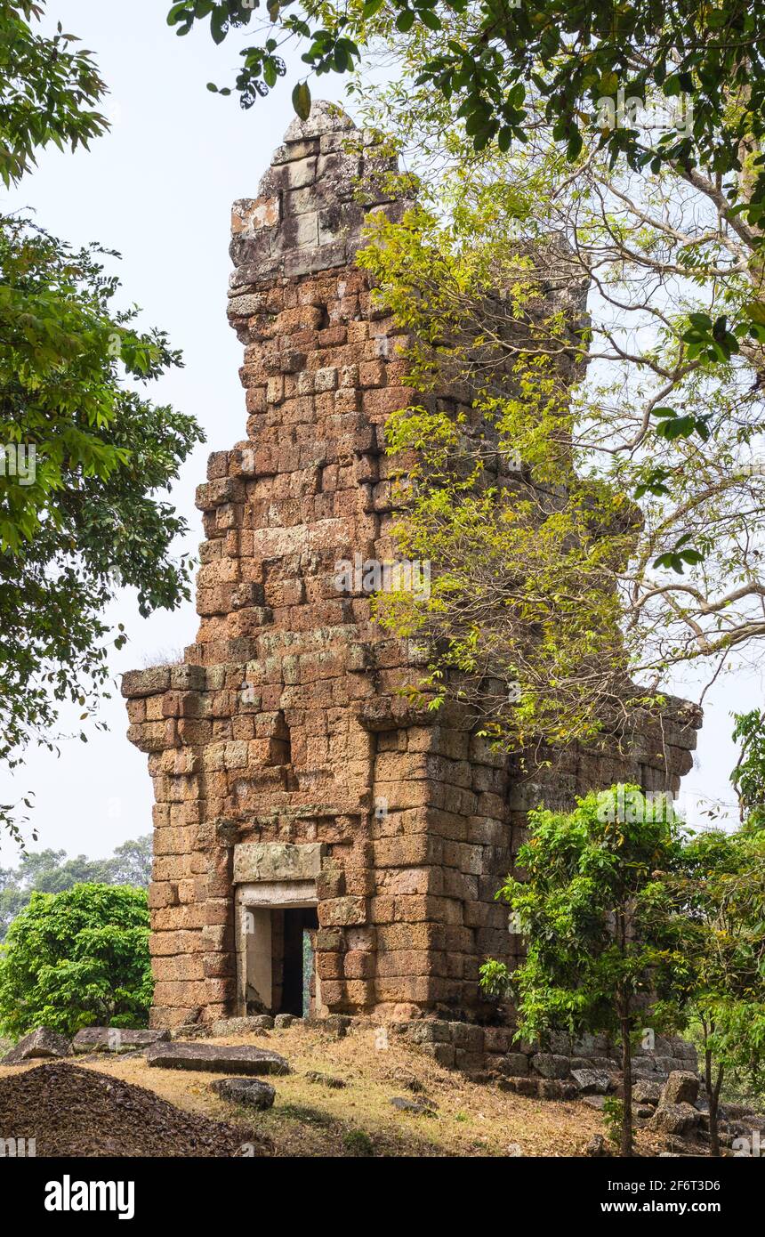 Der Norden Kleang steht nördlich der Straße führen zum Victory Gate, in der Regierungszeit von König Jayaviravarman (1002-1010) gebaut. Es gibt mehrere Inschriften Stockfoto