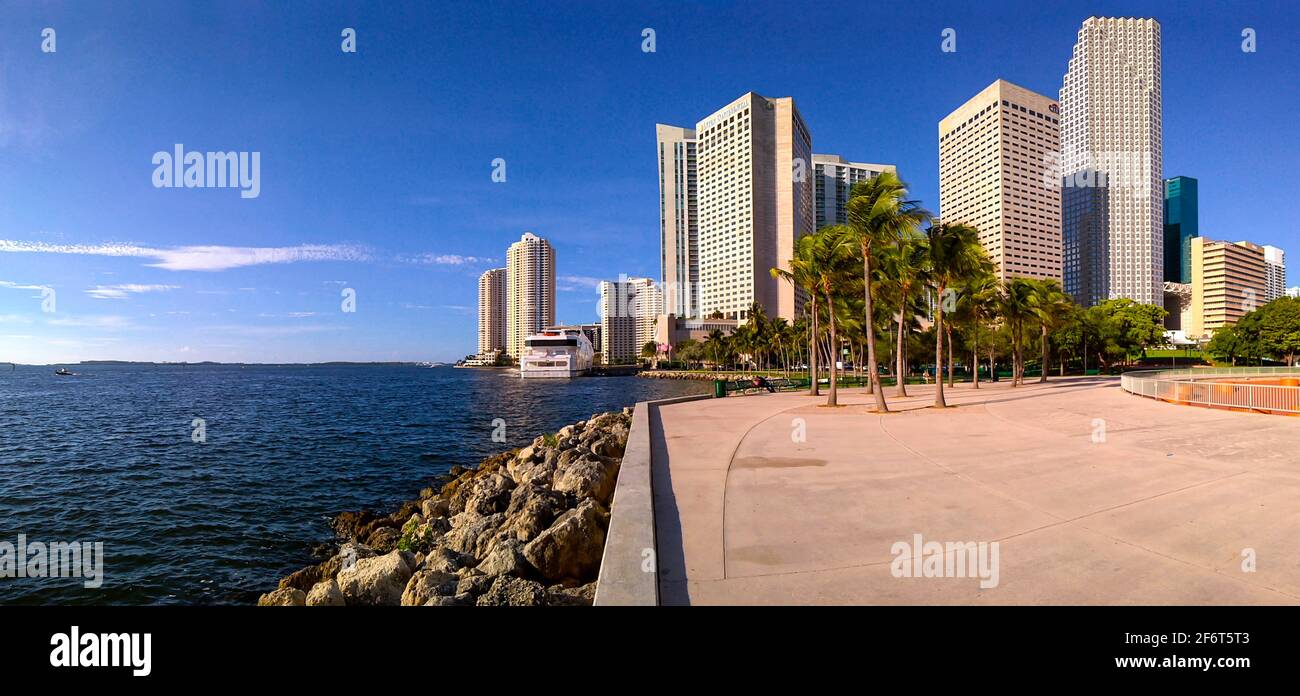 Bayfront Park. Downtown Miami. Florida. USA. Stockfoto