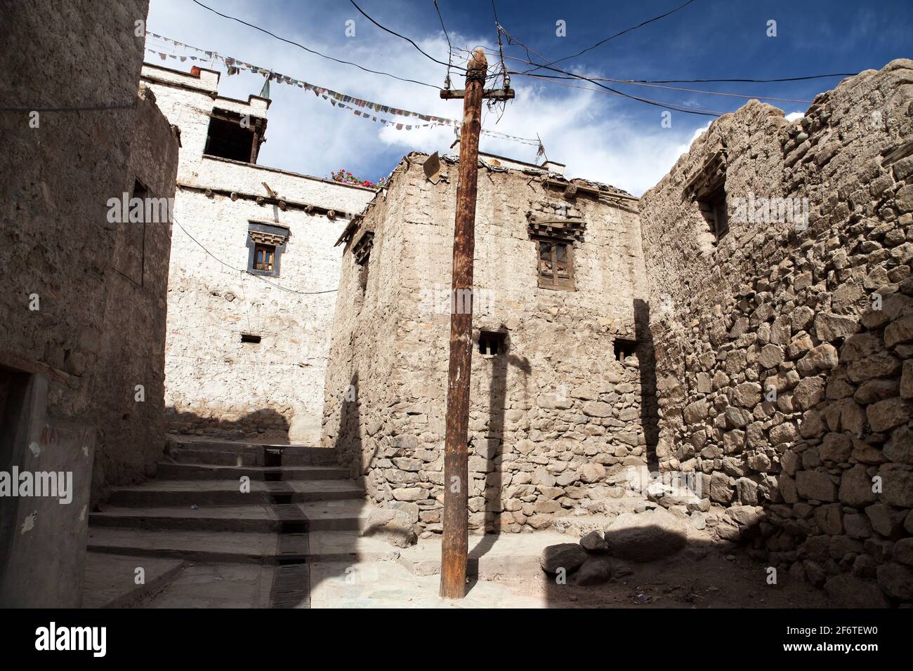 Detail aus der Altstadt - Leh - ladakh - Jammu Und Kaschmir - Indien Stockfoto