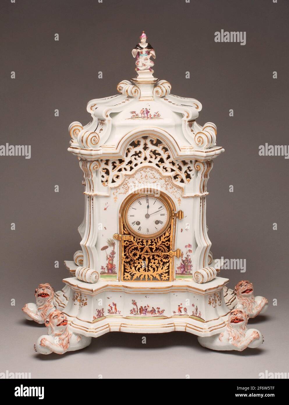 Autor: Meissener Porzellanmanufaktur. Uhr - 1727/30 - Meissener Porzellanmanufaktur Deutsch, gegründet 1710 nach dem Vorbild von George Fritzsche Stockfoto