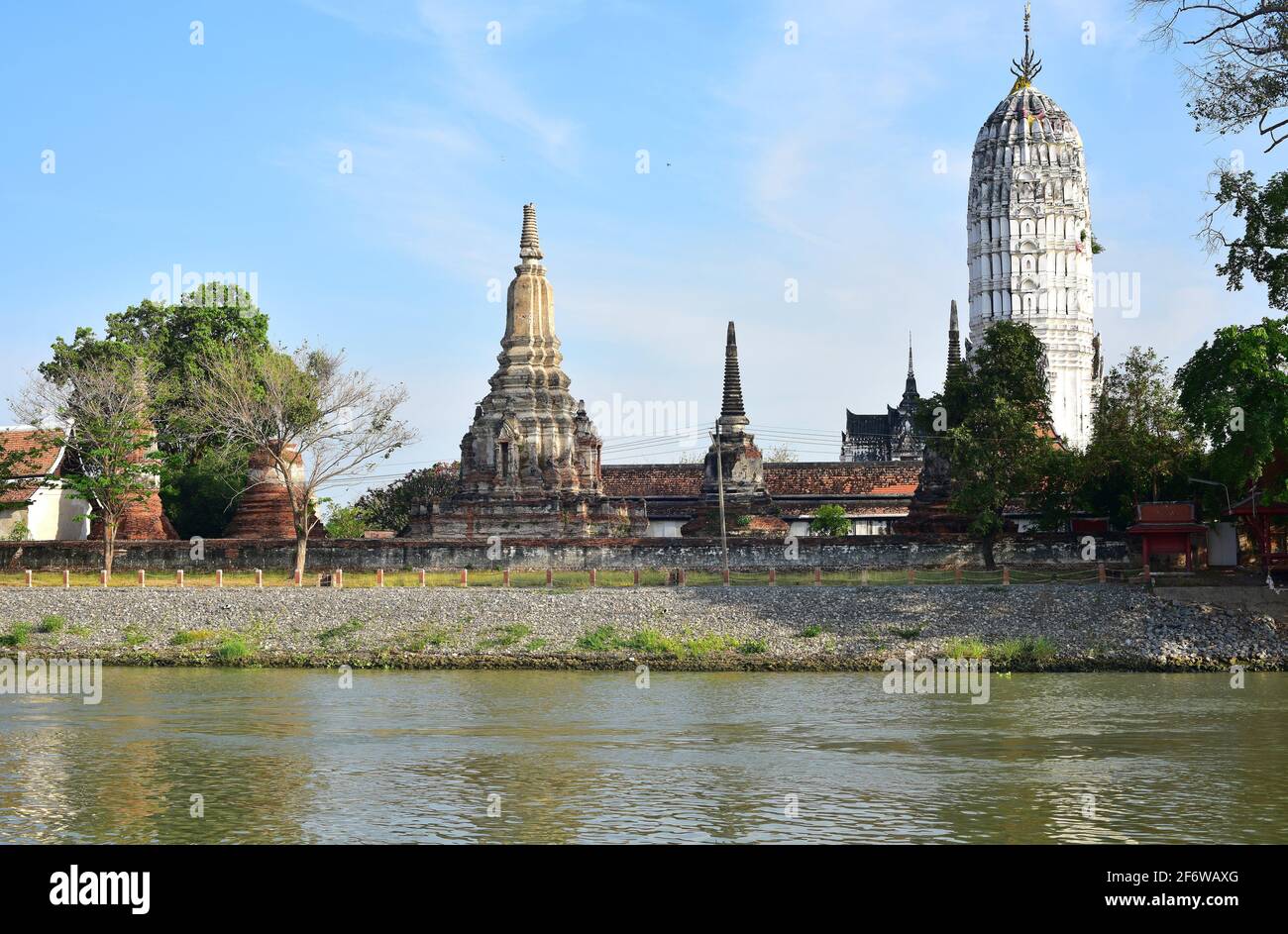 Ayutthaya Historical Park, Wat Phutthaisawan buddhistischer Tempel (14. Jahrhundert, Weltkulturerbe). Phra Nakhon Si Ayutthaya, Thailand. Stockfoto