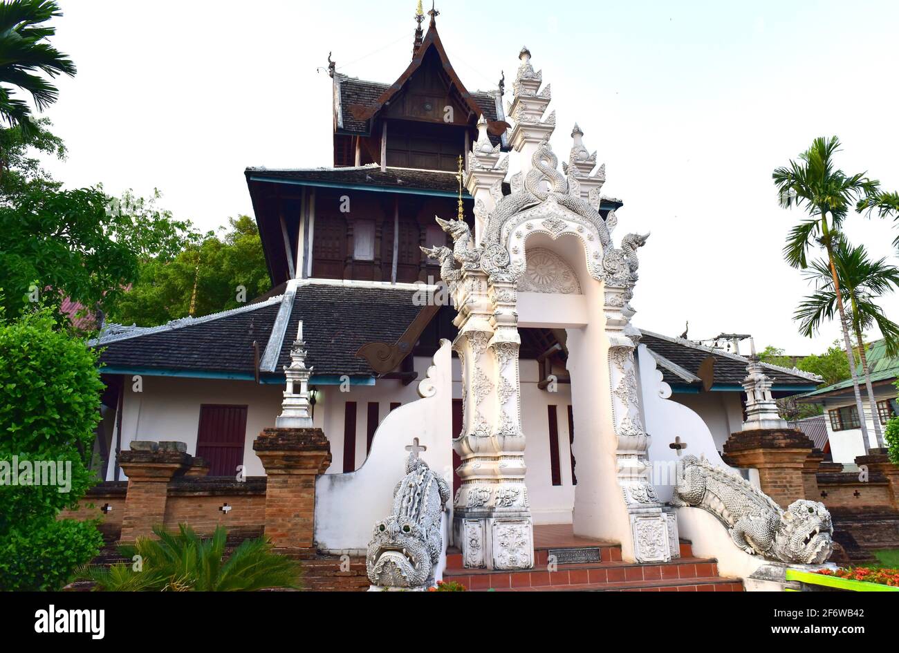 Chiang Mai, Wat Chedi Luang (14. Jahrhundert). Thailand. Stockfoto