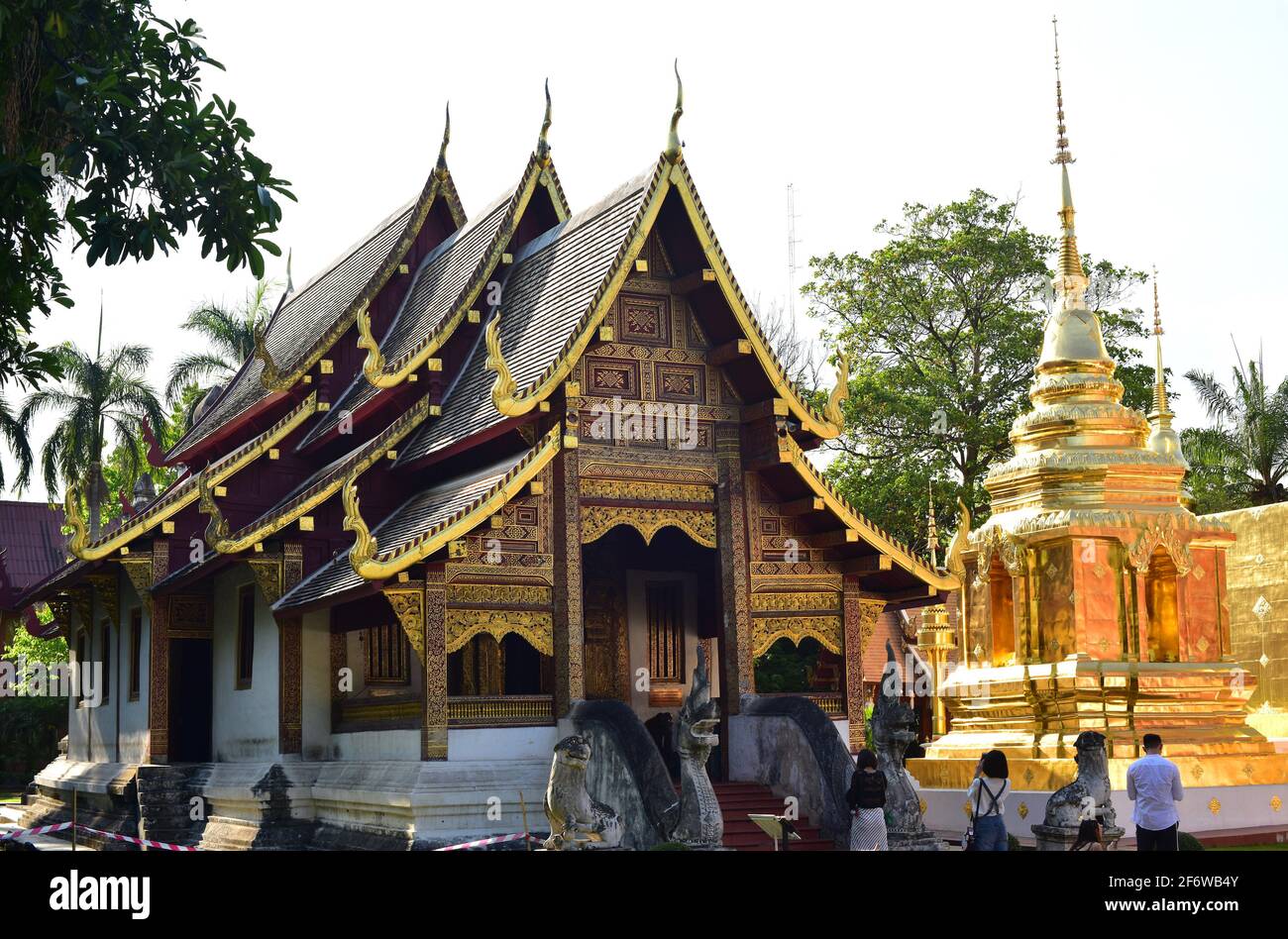 Chiang Mai, Wat Phra Singh (14. Jahrhundert). Thailand. Stockfoto
