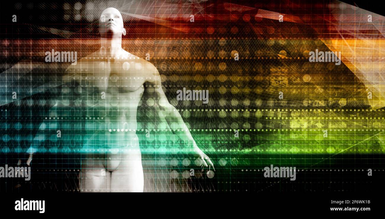 System Integration mit digitalen Plattform Netzwerk Technologie Stockfoto