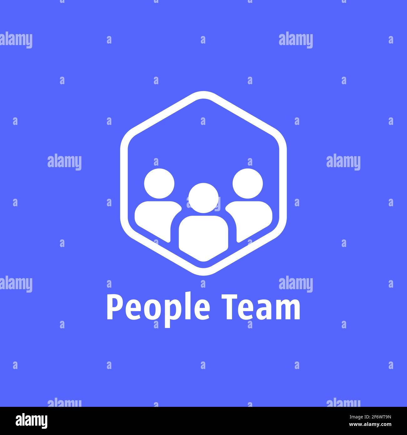 Das „Team like Together“-Logo Stock Vektor