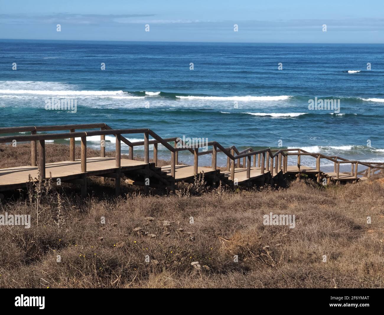 Schöne Carrakarteira an der Alentejo-Küste Portugals Stockfoto