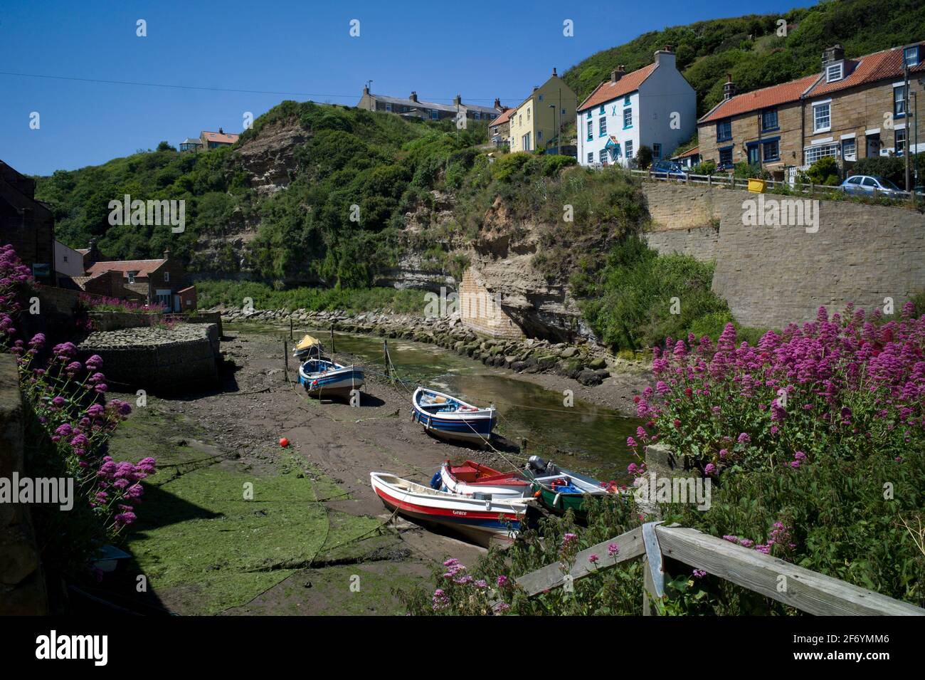 Staithes Yorkshire Großbritannien Stockfoto