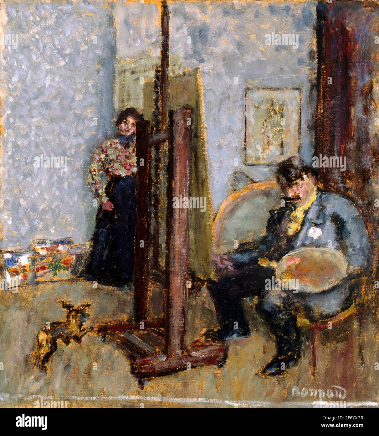 Das Atelier des Malers des französischen Künstlers Pierre Bonnard (1867-1947), Öl an Bord, 1905 Stockfoto