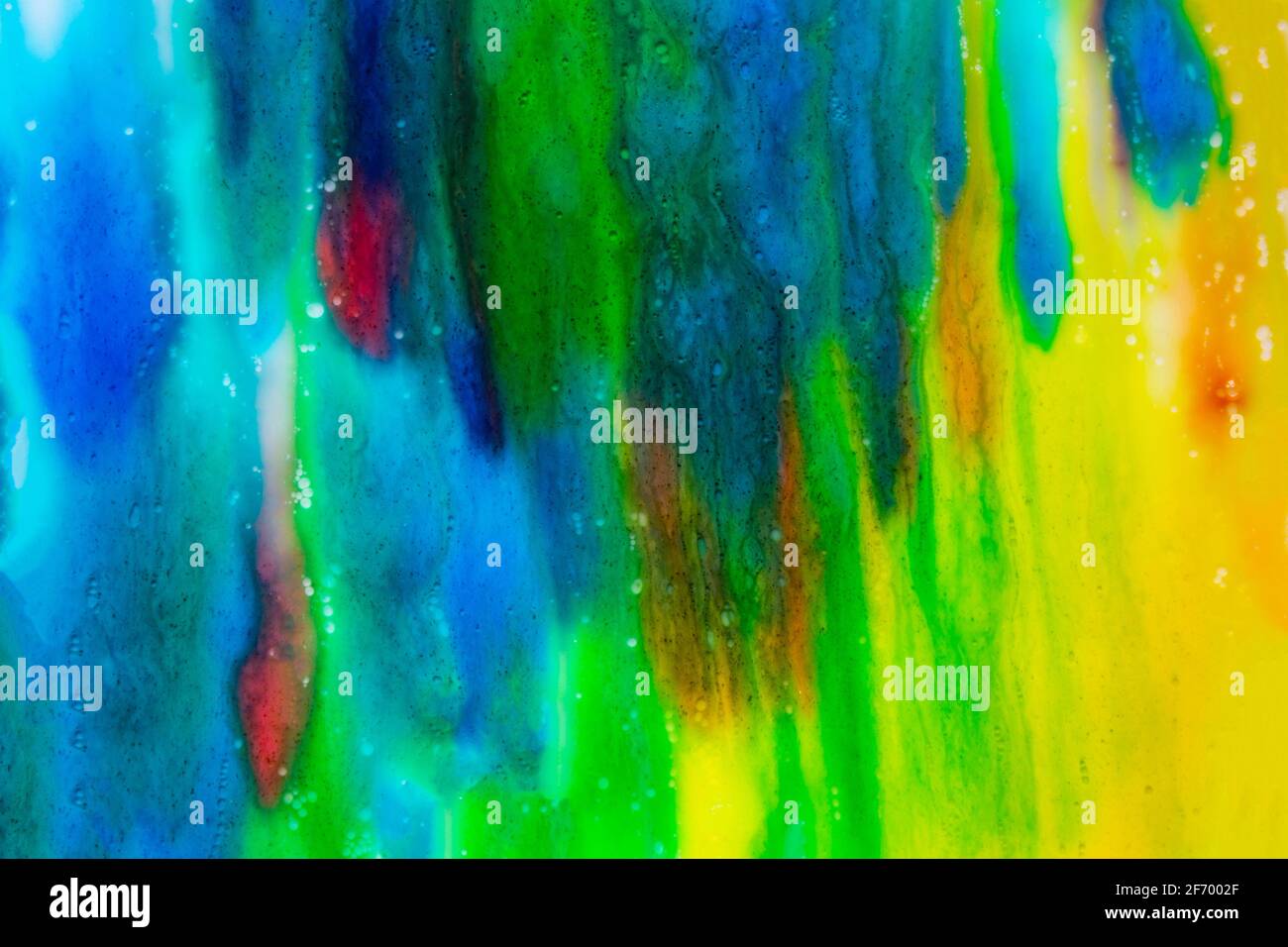 Bunt fließende Ölgemälde abstrakte visuelle Stockfoto