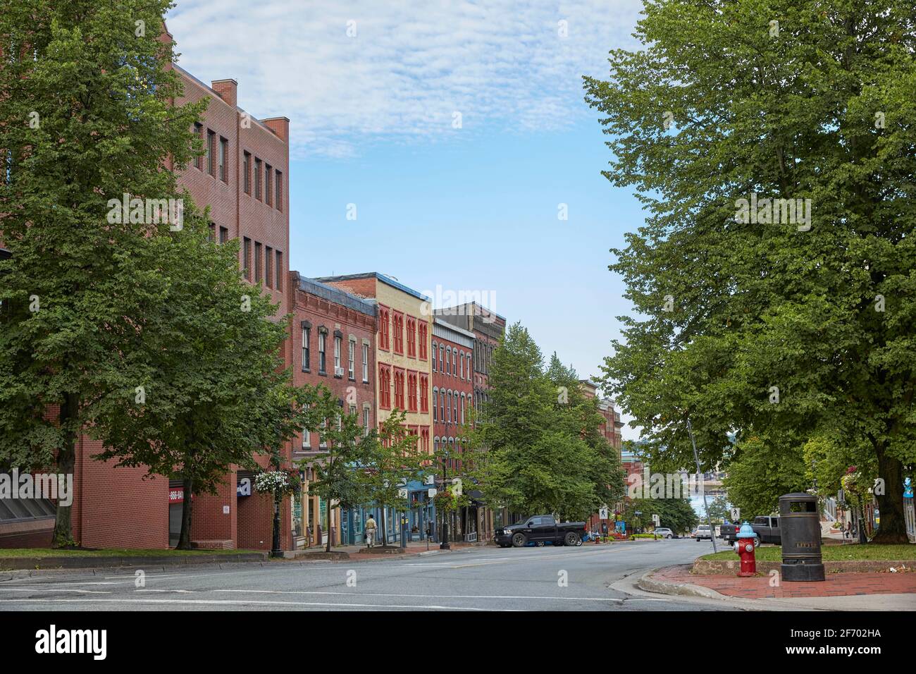 King Street in Saint John New Brunswick, Kanada Stockfoto