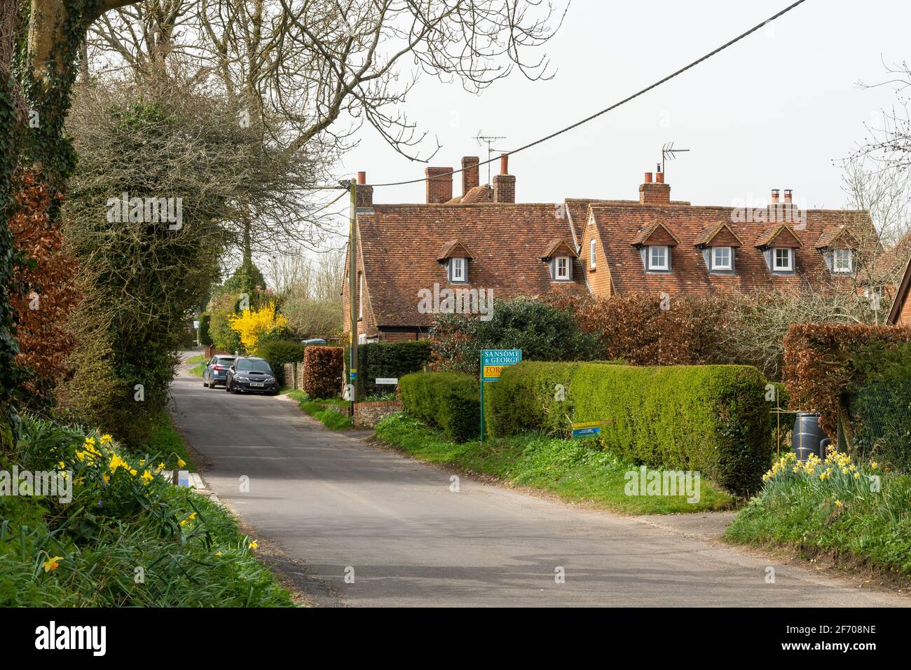 Dummer Dorf in Hampshire, England, Großbritannien, im Frühjahr Stockfoto