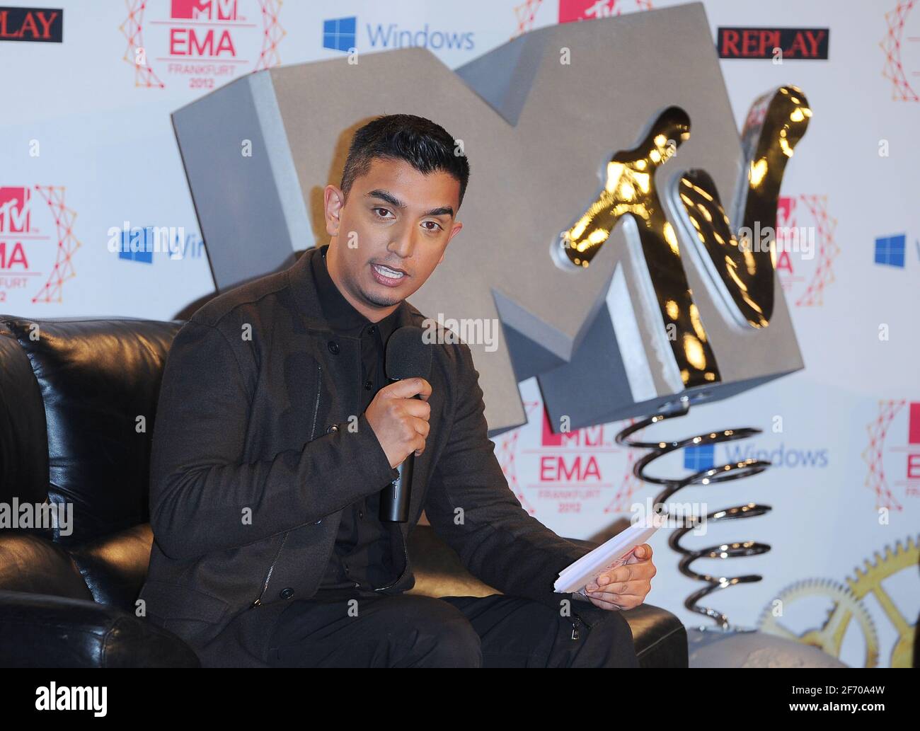 Frankfurt, Deutschland. 10. November 2012 MTV EMA 2012 Pressekonferenz Stockfoto