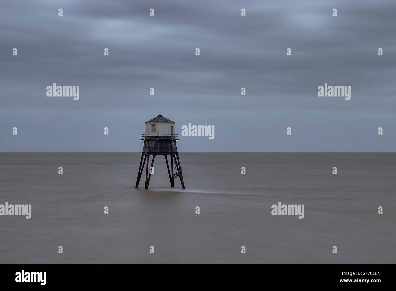 Der Leuchtturm aus der viktorianischen Zeit bei Dovercourt in Essex, Großbritannien Stockfoto