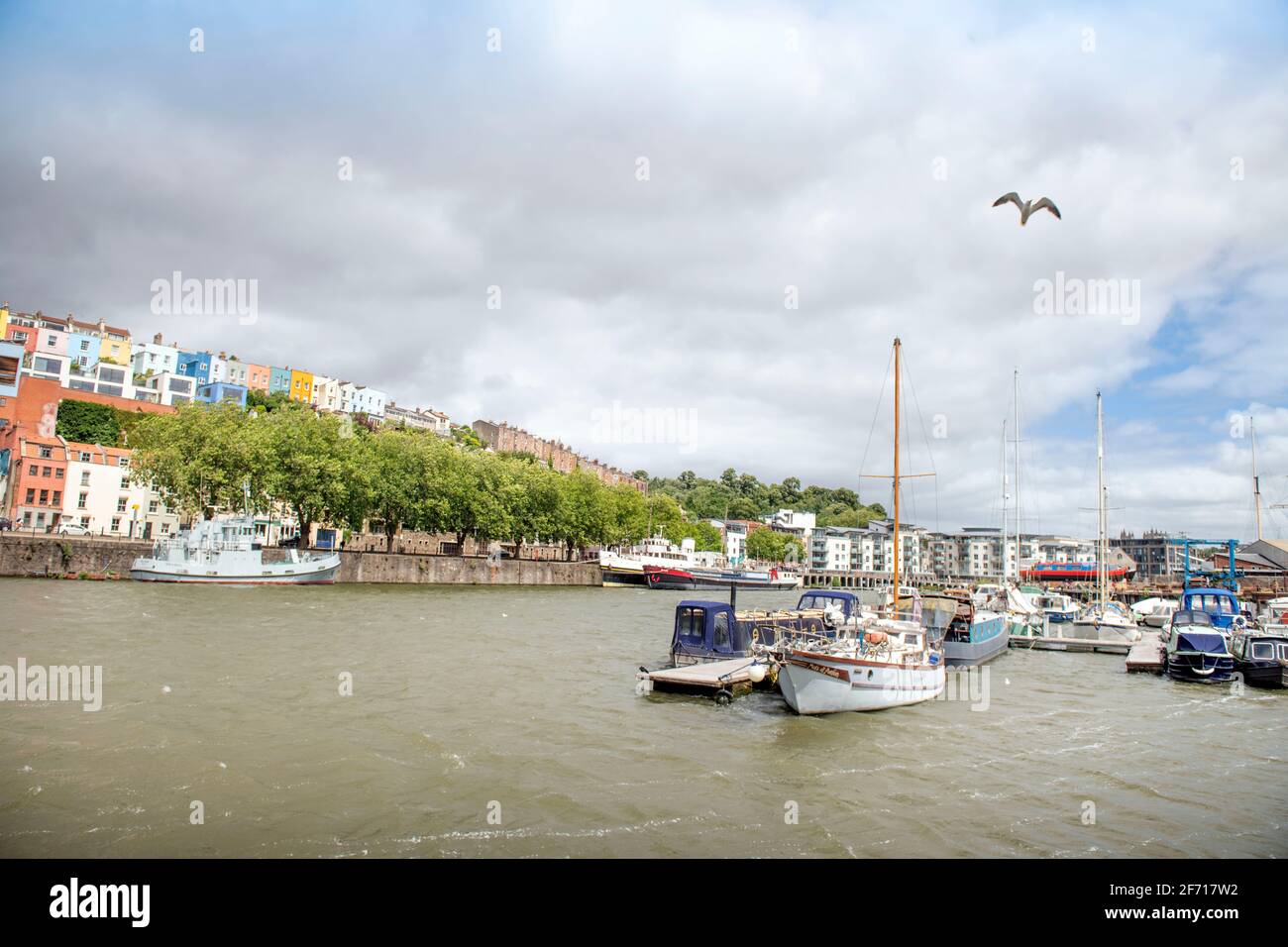 Die Marina in Bristol, Großbritannien Stockfoto