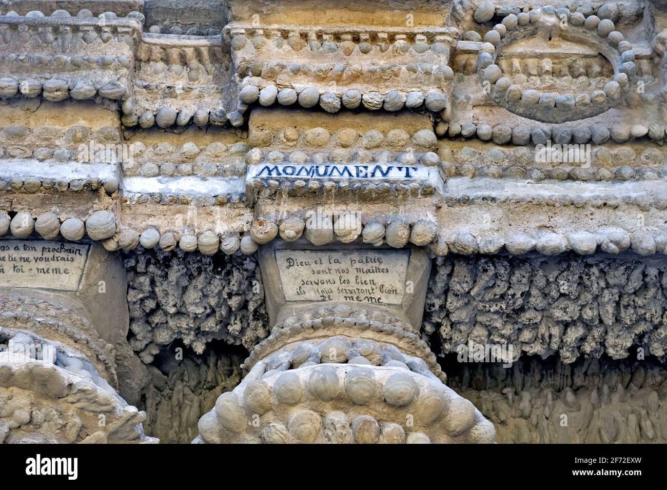 Hauterives, Frankreich: Idealer Palast von Ferdinand Cheval Stockfoto