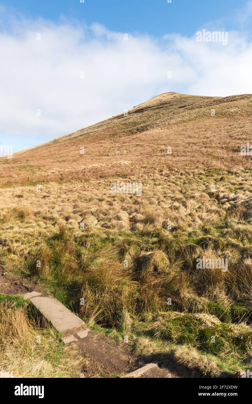 Blick auf den Pule Hill in der Nähe von Marsden in der Yorkshire pennine Hügel Stockfoto