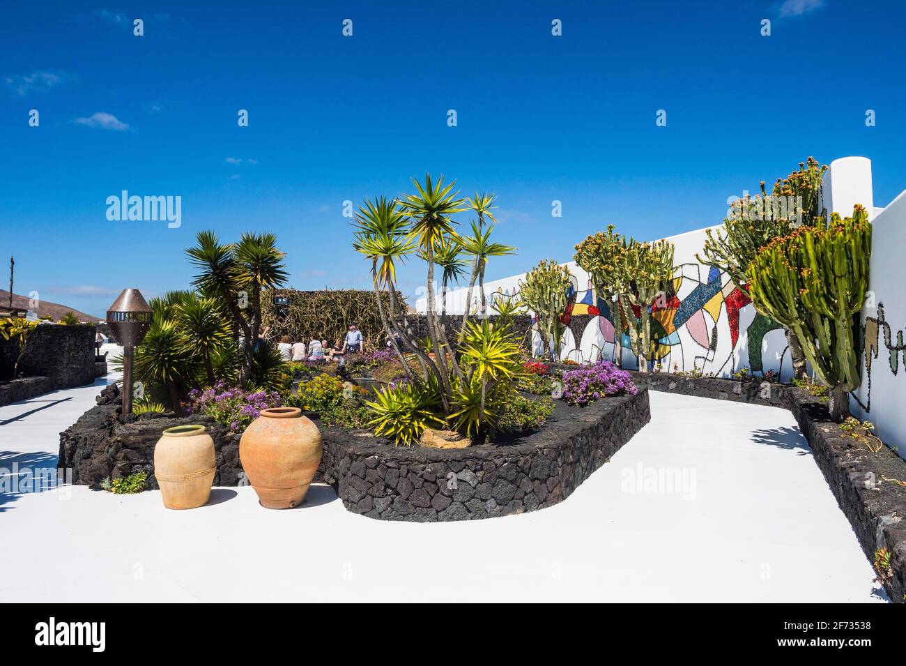 Volcano House, Cesar Manrique Foundation, Tahiche, Lanzarote, Kanarische Inseln Stockfoto