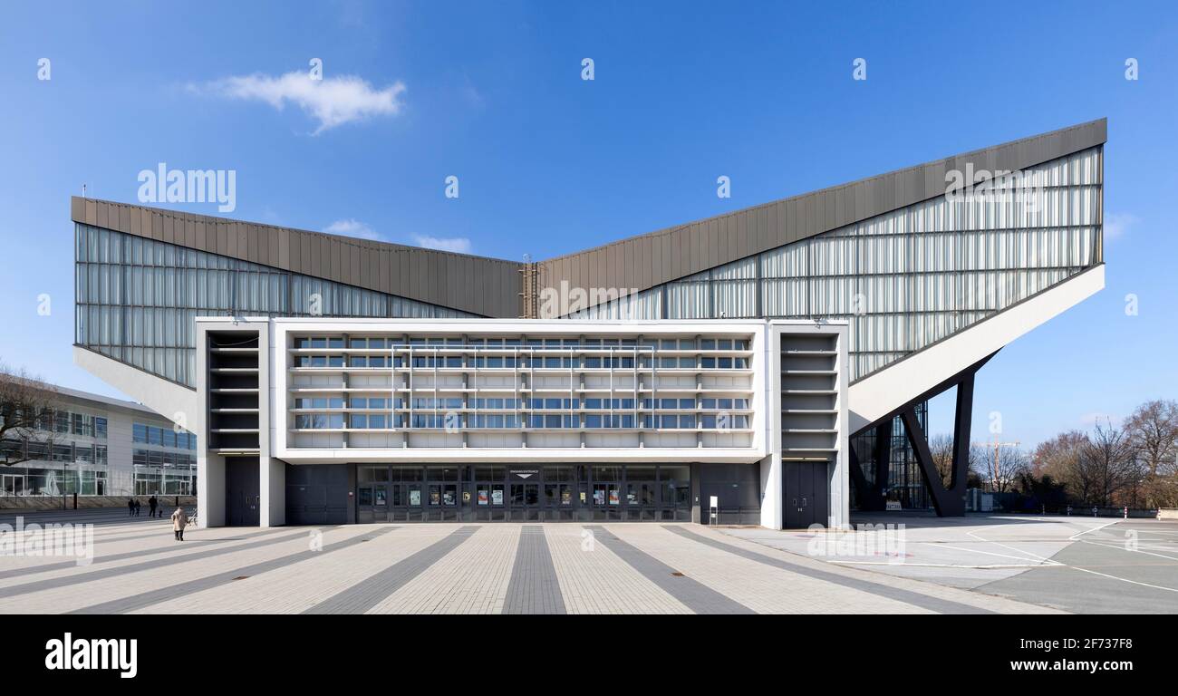 Veranstaltungszentrum Gruga-Halle, Essen, Ruhrgebiet, Nordrhein-Westfalen, Deutschland Stockfoto