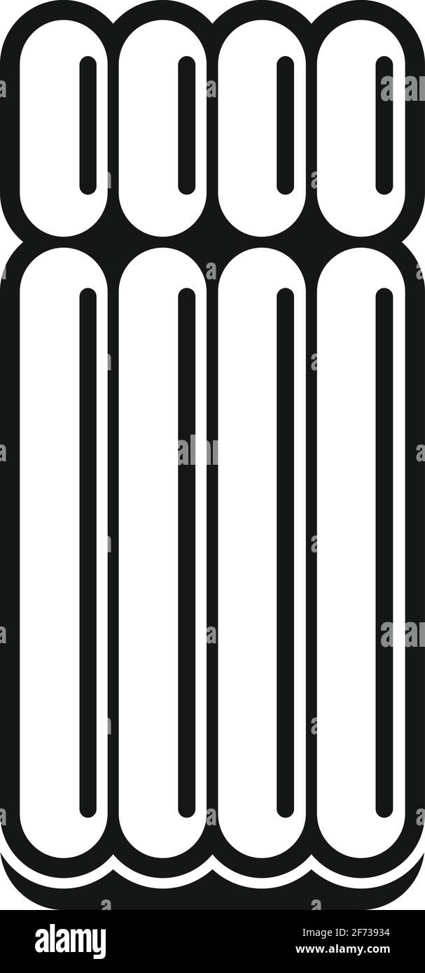 Aufblasbare Matratze Ikone, einfacher Stil Stock Vektor