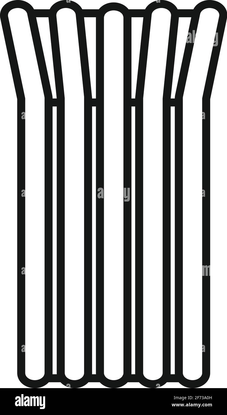 Air aufblasbare Matratze Symbol, Umriss Stil Stock Vektor