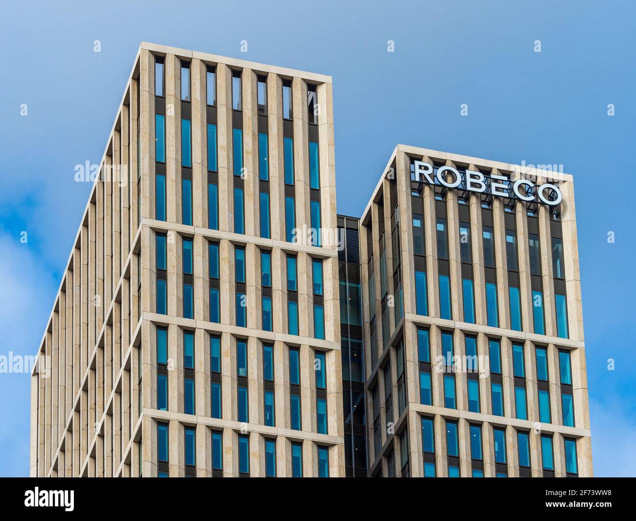 Robeco Head Office Rotterdam - Robeco ist ein niederländisches Unternehmen Dienstleistungen spezialisiert auf Vermögensverwaltung, gegründet 1929 von Orix Japan gehört Stockfoto