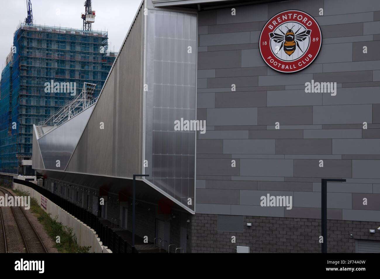 Das neue Stadion des Brentford Football Club, 2021, Brentford, London, Großbritannien Stockfoto