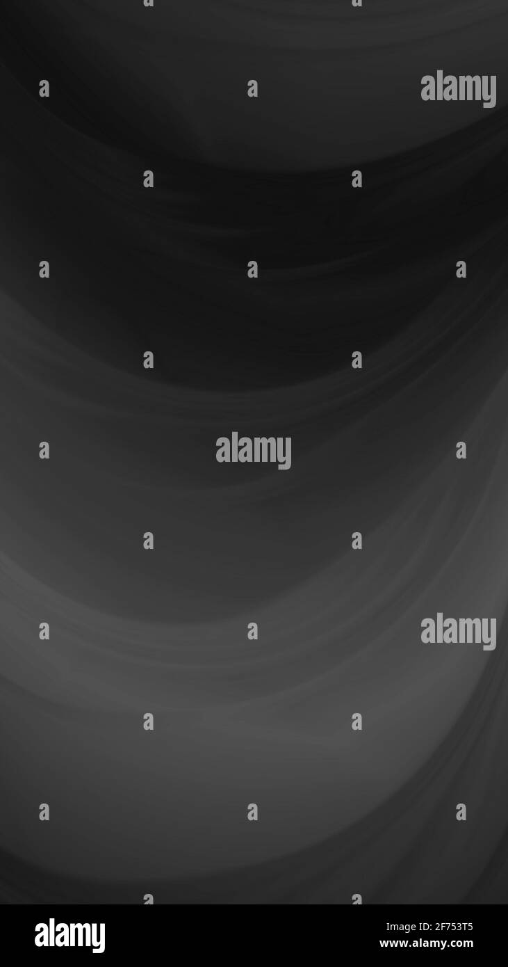 Künstlerischer und phantasievoller, digital gestalteter abstrakter 3D-Fraktalhintergrund in Schwarz und Weiß Stockfoto