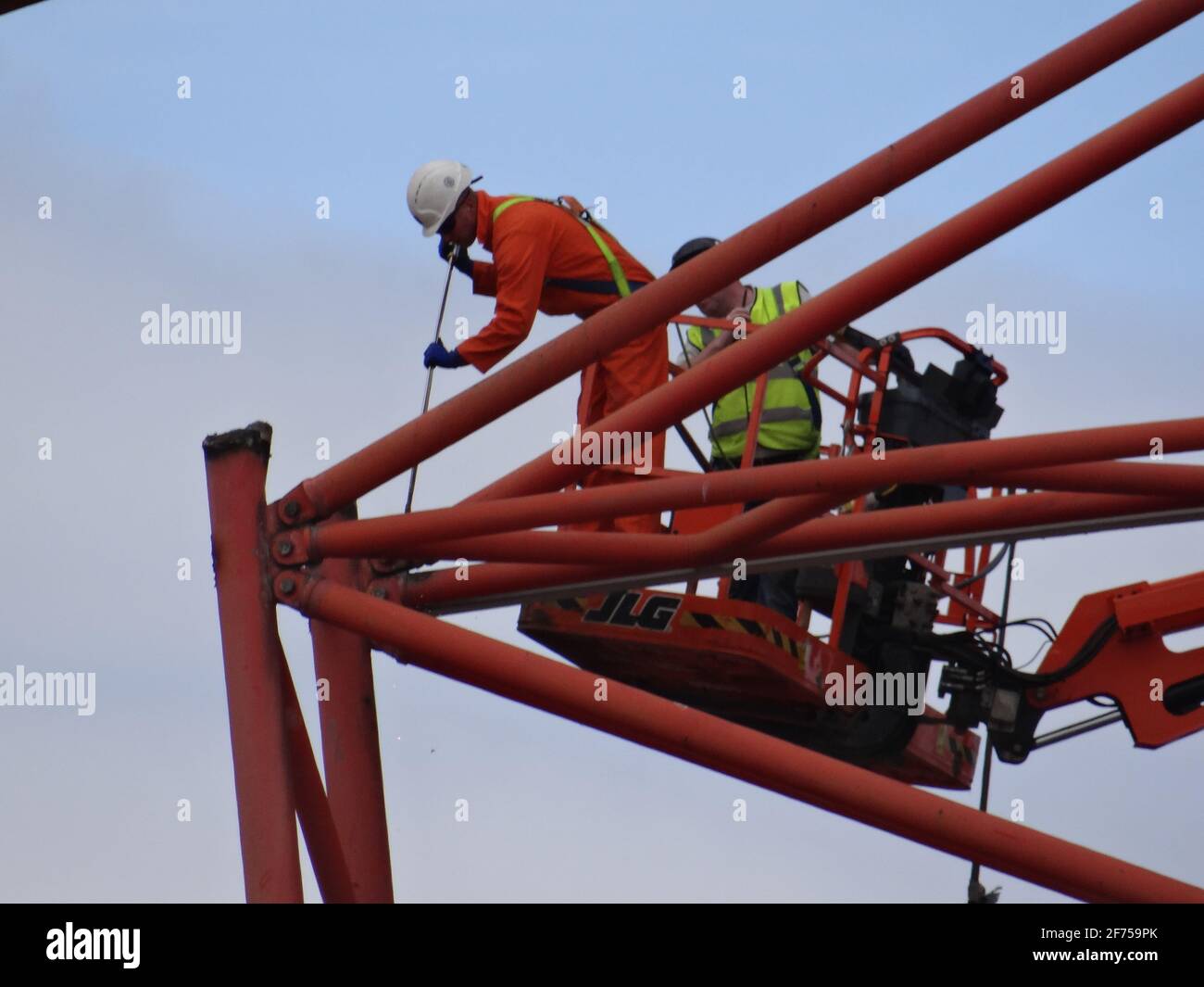 Abriss des Ausstellungszentrums EARL's Court IN London, Großbritannien Stockfoto