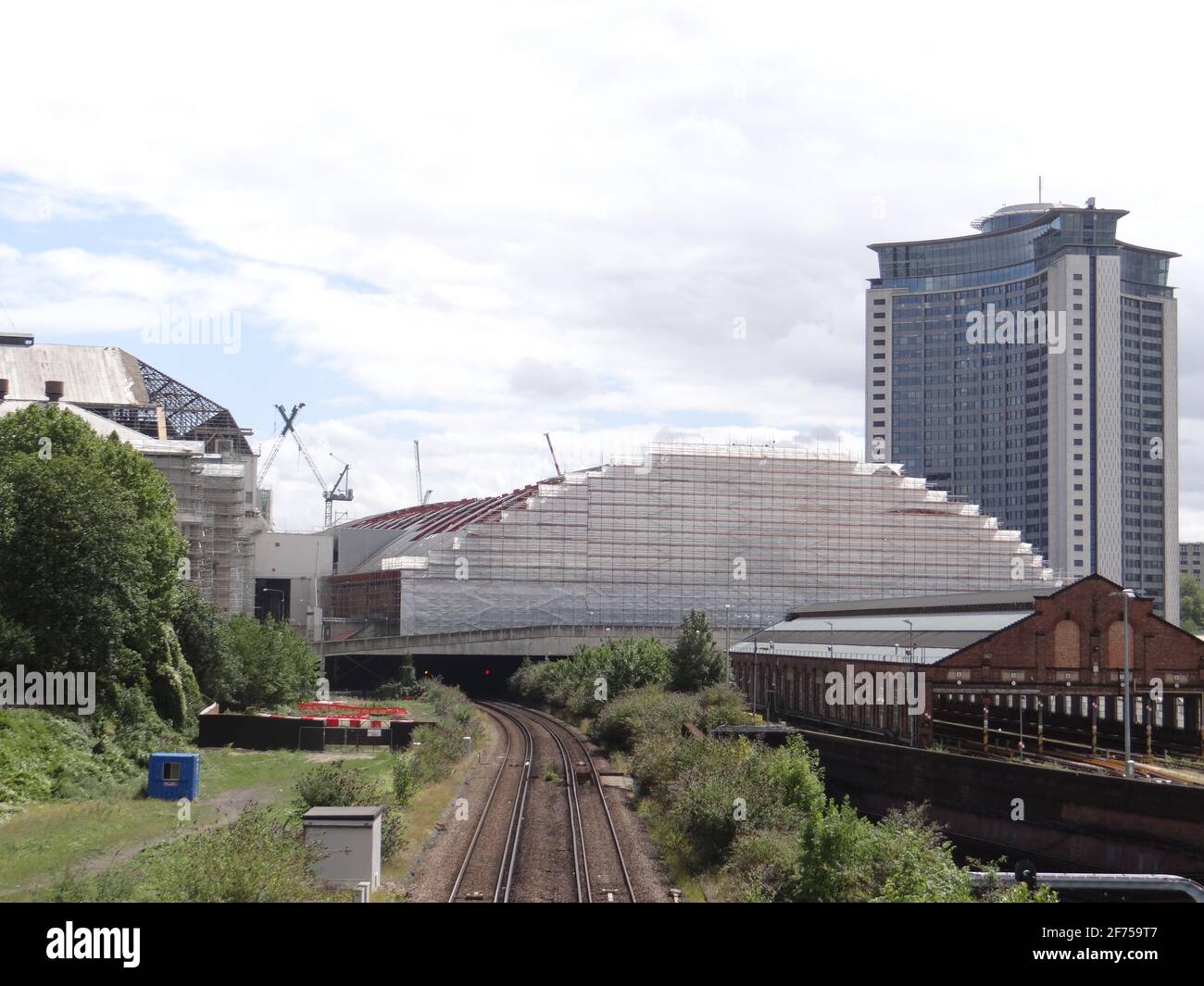 Abriss des Ausstellungszentrums EARL's Court IN London, Großbritannien Stockfoto