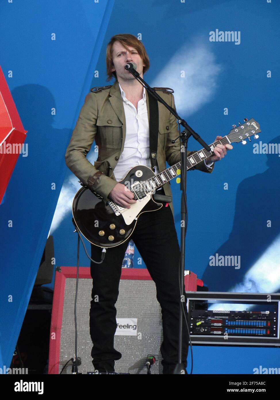 Noch eine Träne! - Konzert auf dem Trafalgar Square 1 Jahr vor den Olympischen Spielen 2012, London, Großbritannien Stockfoto