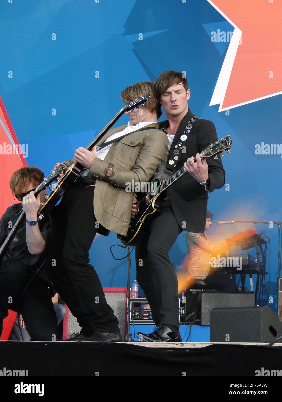 Noch eine Träne! - Konzert auf dem Trafalgar Square 1 Jahr vor den Olympischen Spielen 2012, London, Großbritannien Stockfoto