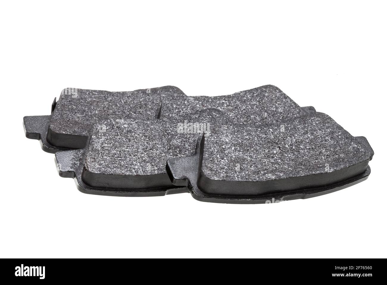 Kit von Bremsbeläge Auto Ersatzteile, Fahrzeug Bremsen Objekte isoliert auf weißem Hintergrund Ansicht auf Asbest-Legierung, niemand. Stockfoto
