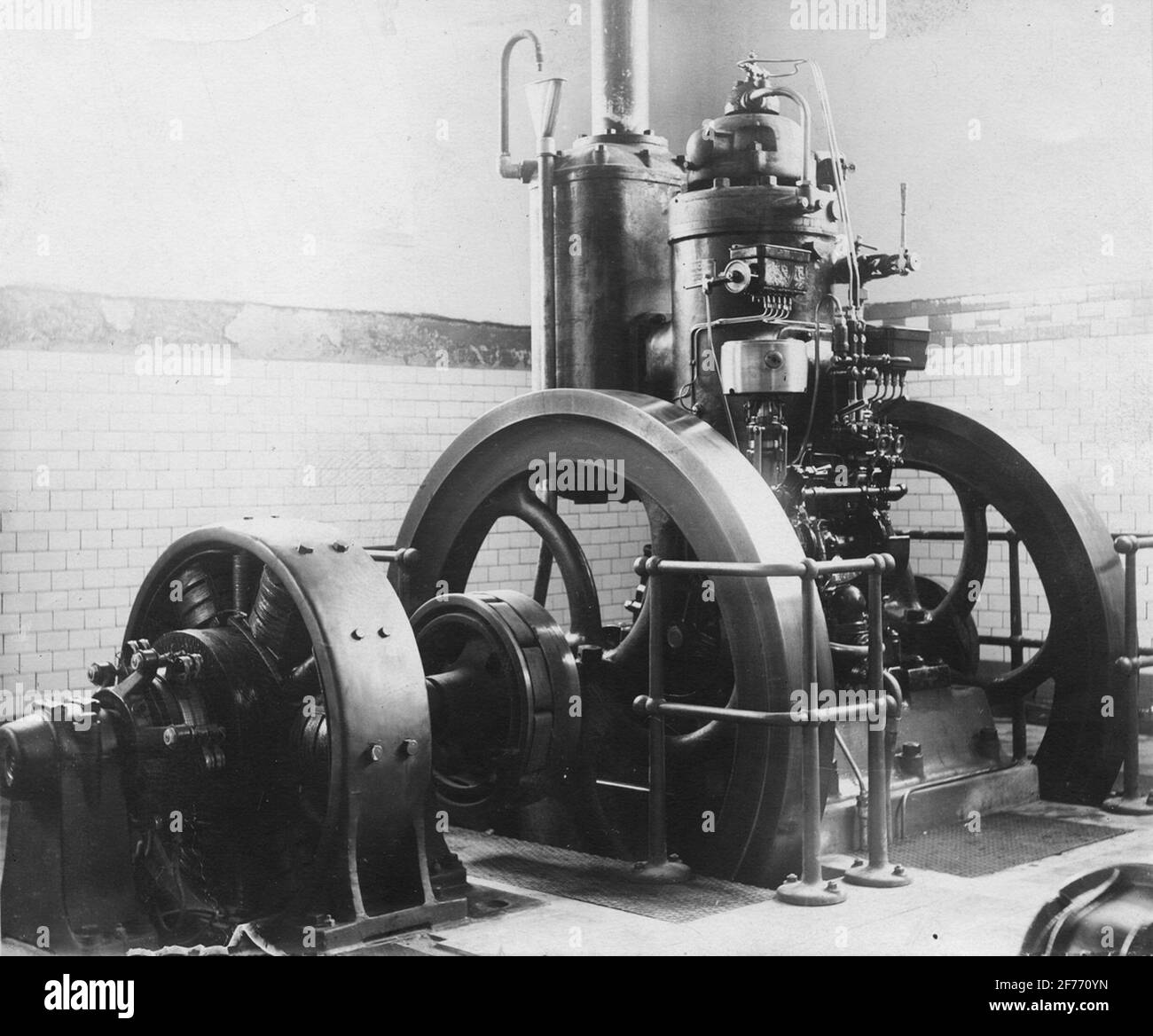 Ignition Kulemor Avance 50 HKR von 1925, durch schwedischen Hersteller. Für den Betrieb mit Rohöl. Stockfoto